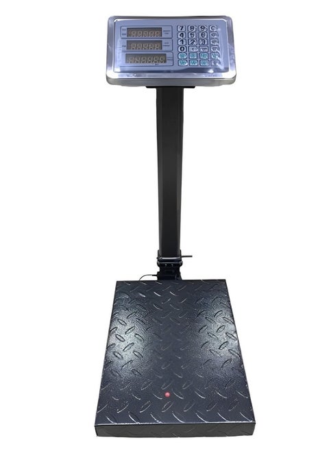 Digital scale weighing up to 60 kg - sensitivity up to 10 grams - works with electricity and also battery in case of no electrical current