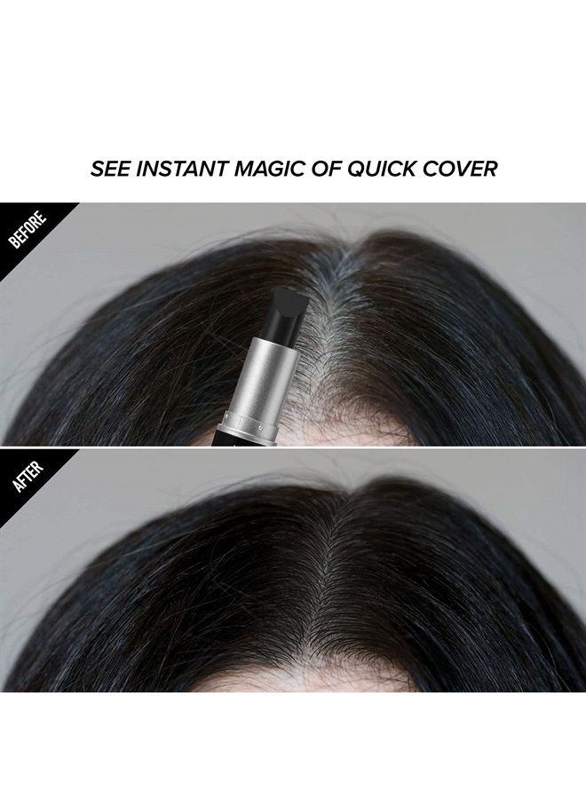 KISS Quick Cover Gray Hair Root Touch Up Stick (2 Pack - Black) - Image 4