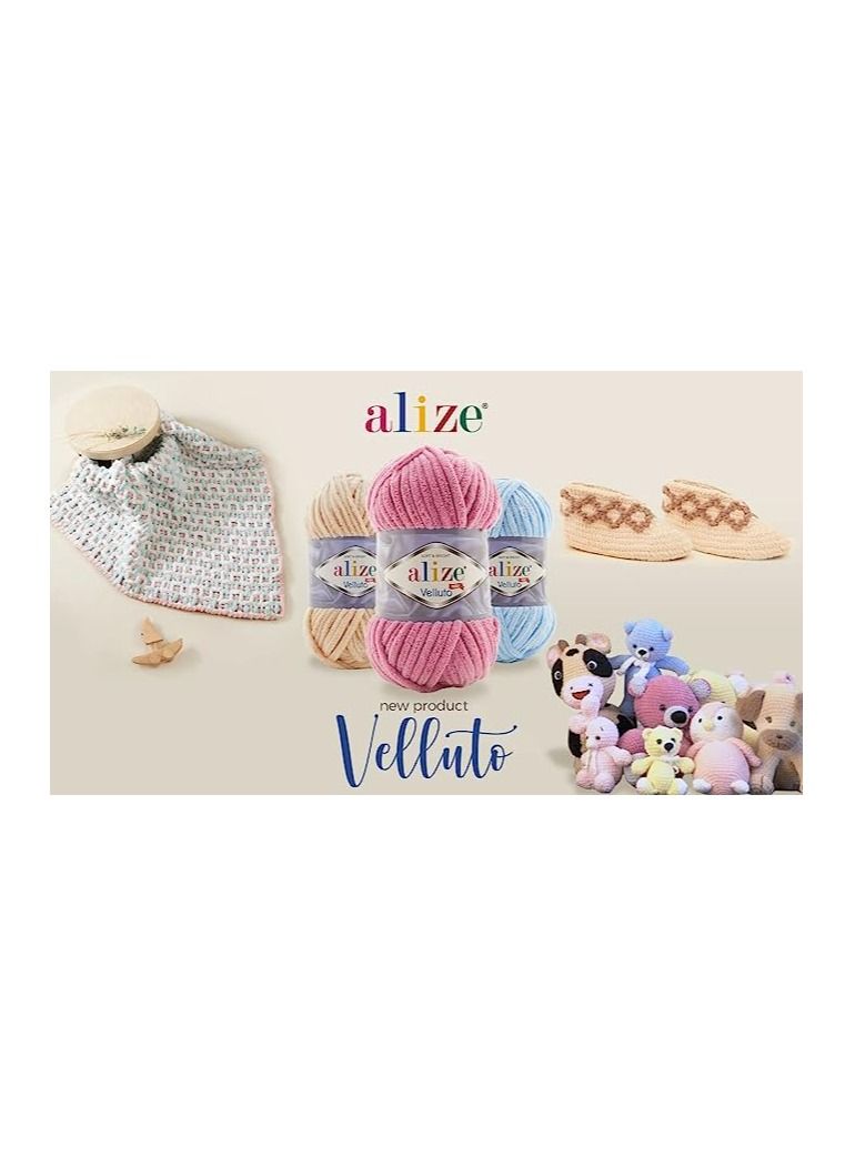 خيوط اليزا قطيفه غزل من صوف الاطفال التركي فيلوتو من الشانيل الناعم من اليز، ضخمة للغاية، مخصصة للحياكة اليدوية وللكروشيه، كرة مقاس XXL لاميجورومي، وزن 100 جرام، مجموعة من 5 قطع (بينك فاتح | 121) - Image 5