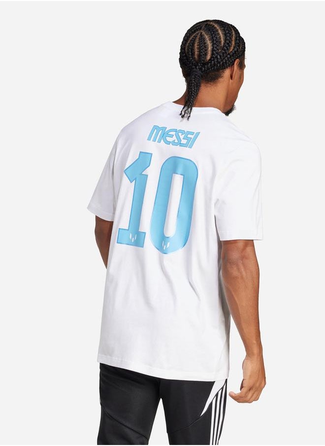 Adidas - Messi Name and Number Graphic T-Shirt - Image 1