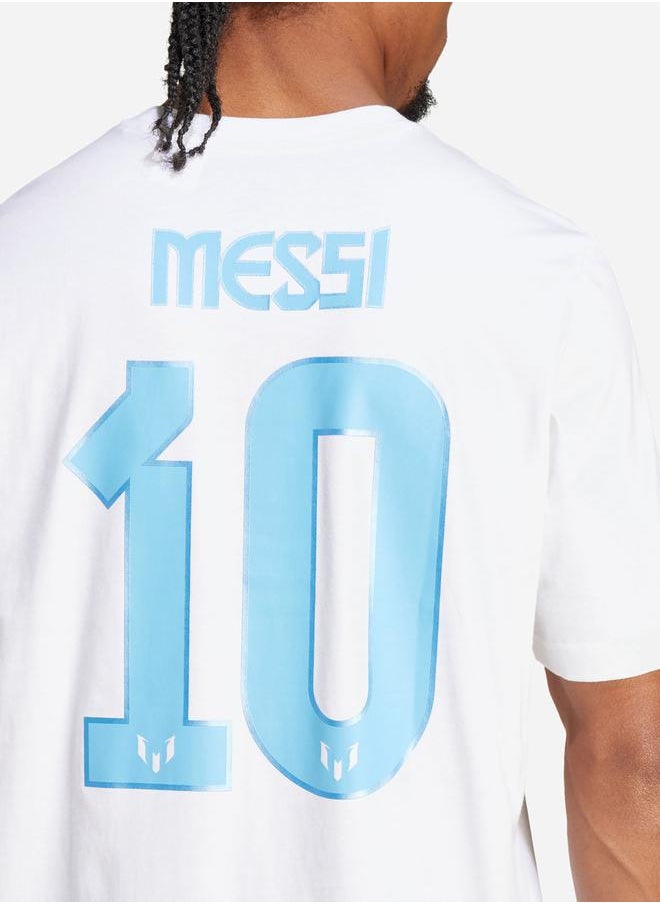 Adidas - Messi Name and Number Graphic T-Shirt - Image 1