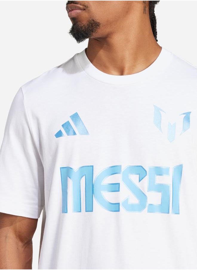 Adidas - Messi Name and Number Graphic T-Shirt - Image 1