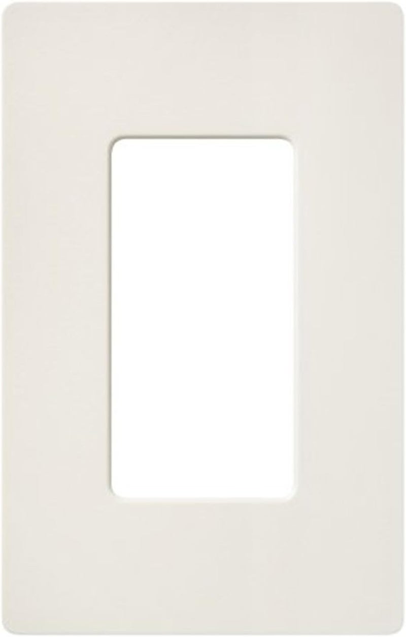Lutron Claro 1 Gang Decorator/Rocker Wallplate in Satin Biscuit - 1 Pack - Image 1