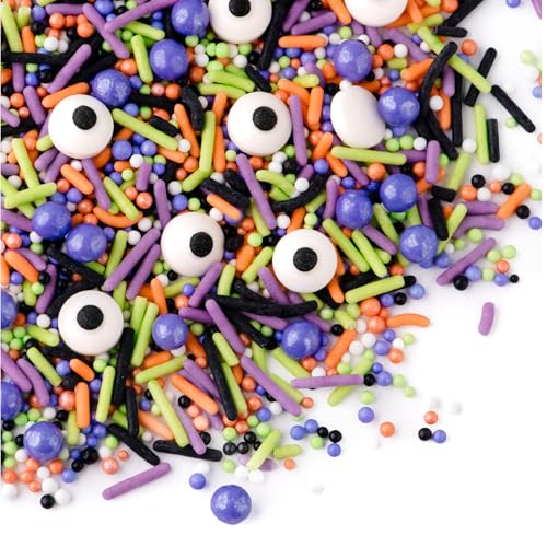 Sweets Indeed Sprinklefetti Monster Mash Sprinkles – 4 oz Jar | Halloween Sprinkle Mix with Candy Eyeballs, Jimmies, Nonpareils & Confetti | Cupcake & Cake Decorations - Image 3