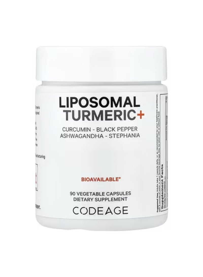 Codeage Liposomal Turmeric+, 90 Vegetable Capsules