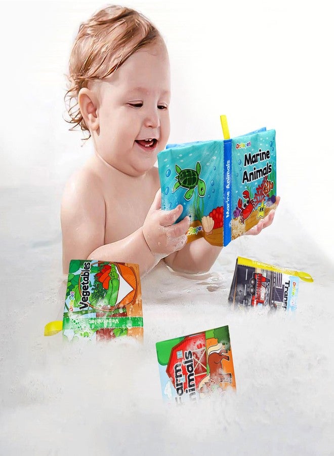 Dr.Rapeti 8-Pack Soft Cloth Books Baby Bath Books Crinkle Washable Chewable Early Educational Preschool Learning Giftable for Infant Toddler Kid - Image 5