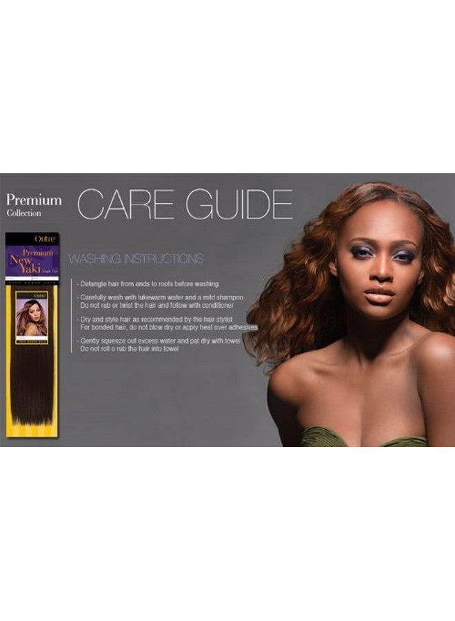 Outre Premium Human Hair New Yaki Weaving Hair Extension (10"M 1(Jet Black)) - Image 3