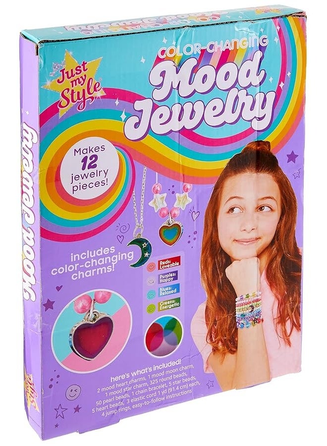 Just My Style Color-Changing Mood Jewelry Making Kit, Bracelet & Necklace Making Kit, Arts & Crafts Kit for Girls & Boys Ages 6-10 - Image 1