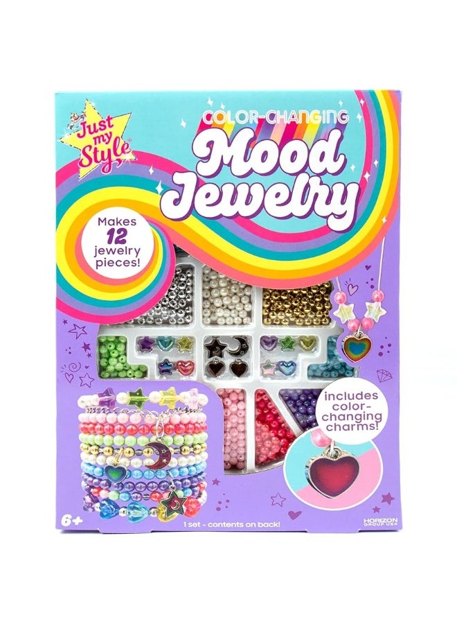 Just My Style Color-Changing Mood Jewelry Making Kit, Bracelet & Necklace Making Kit, Arts & Crafts Kit for Girls & Boys Ages 6-10 - Image 4