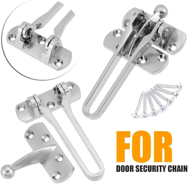Heavy Duty Metal Door Hasp Lock With Security Chain For Home Front Door Safety - Image 5