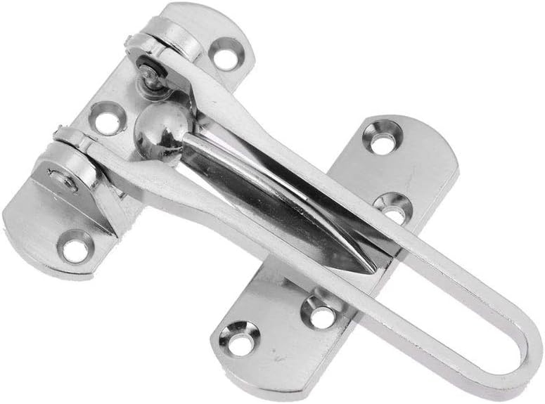 Heavy Duty Metal Door Hasp Lock With Security Chain For Home Front Door Safety - Image 1