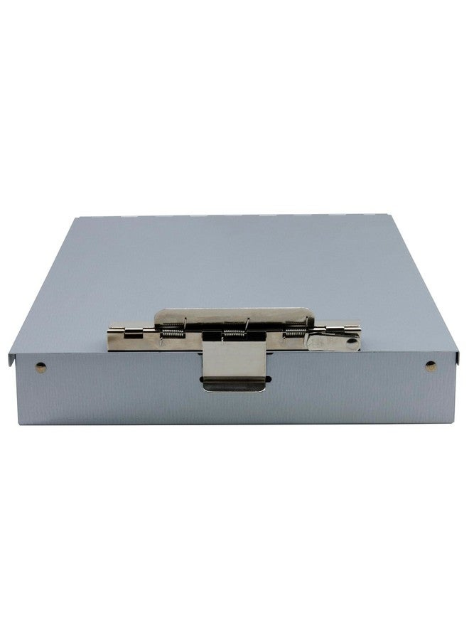 Metal Clipboard With Storage Letter Size Heavy Duty Contractor Grade Clipboard Dual Storage Form Holder With High Capacity Clip Made In Usa