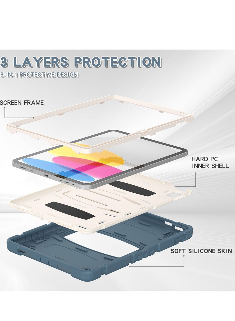 GULFLINK Shockproof High Impact Protective Case Cover with Kickstand for ipad 10th 10.9 inch 2022（A2757/A2777）Cornflower Blue - Image 5