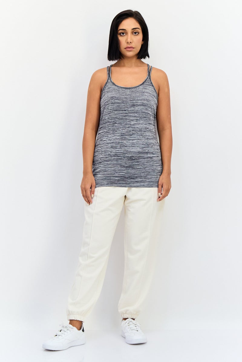 Nike Women Sportswear Fit Sleeveless Training Tank Top, Grey - Image 3