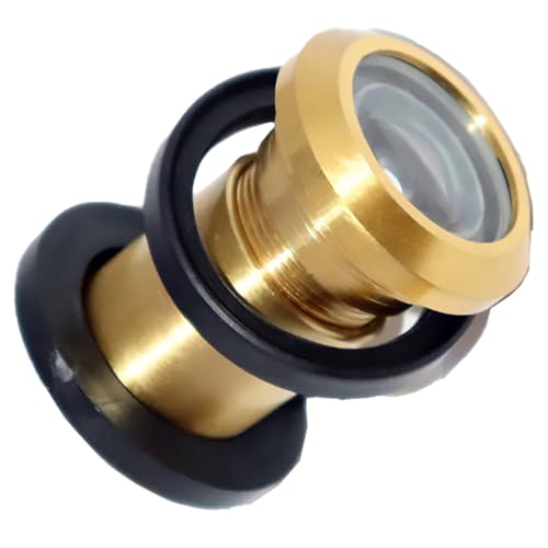RiseOm Door Eye/Door Peephole 180 Degree Viewer Made of Brass (Pack of 1, GoldYellow - Adjustable) - Image 2
