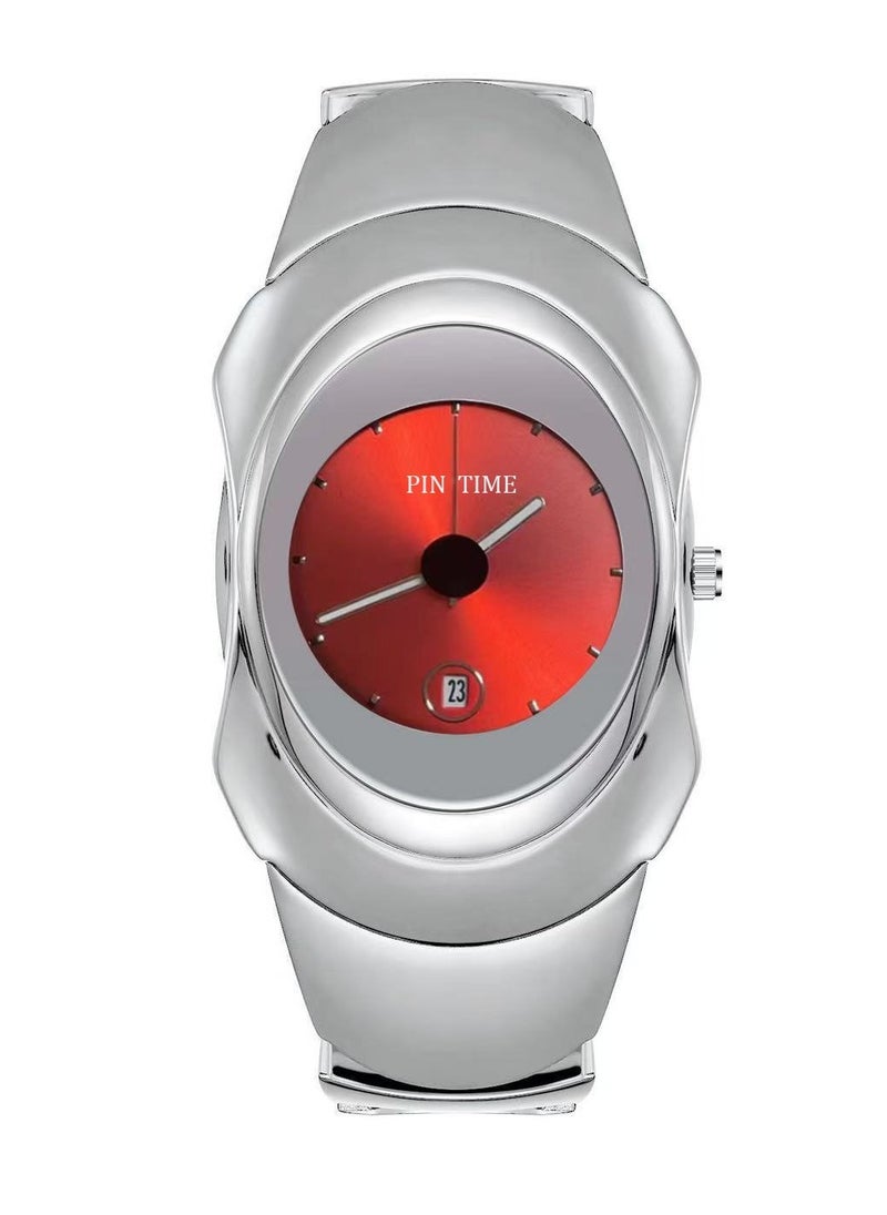 PINTIME Vintage square watch Men's and women's quartz watch  - Image 1