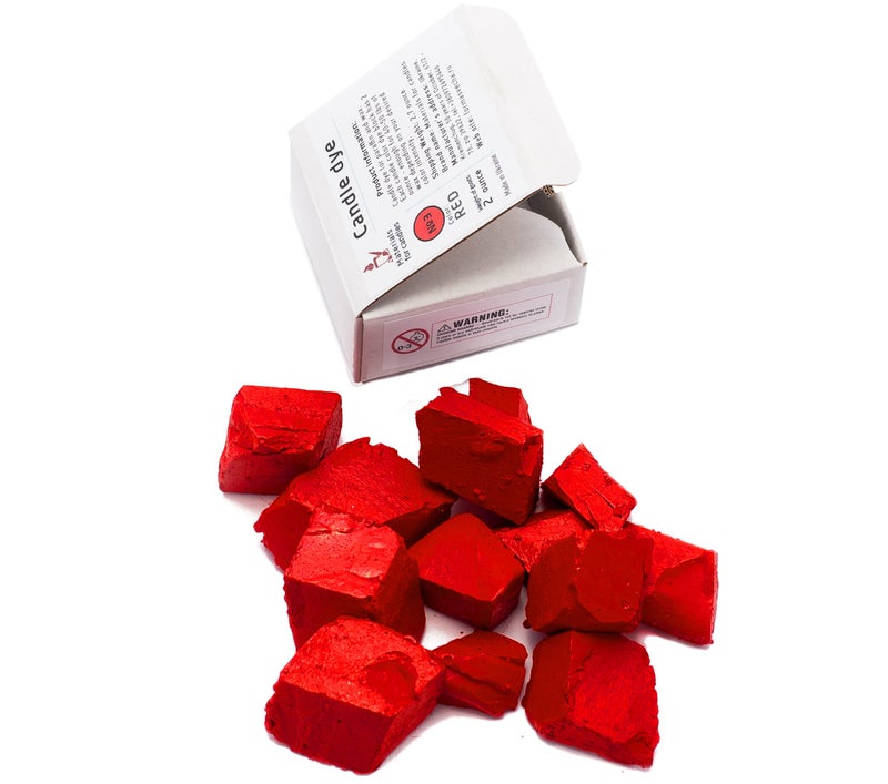 Red Candle Dye 2oz for Soy Candle Making Candle Shop Premium Color Dye Blocks for Soy Wax Beeswax Paraffin Candle Wax Dyes