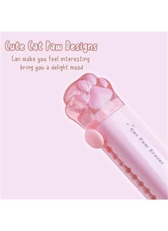 FYLX Four adorable cat paw retrable erasers for kids and students Perfect for writing and erasing in school or office Cute addition to your supply collection  - Image 4