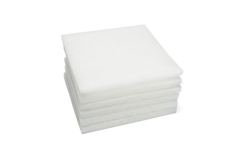 LTWHOME Square Polyester Filter Pads Fit for Danner 12202 Pondmaster PM 1000 and PM 2000 (Pack of 6)