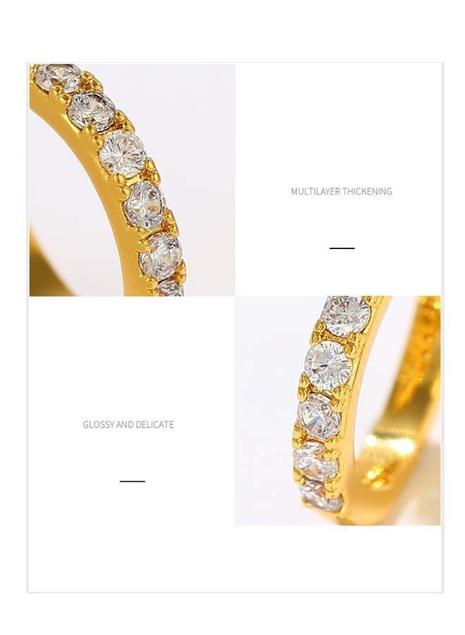 NIBEMINENT 24 Karat Gold Plated Collection Hoop Earrings  - Image 3