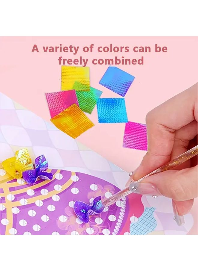 DIY Princess Pop Art Dress Up Sticker Toy Set 4PCS Reusable Craft Kit - Image 5