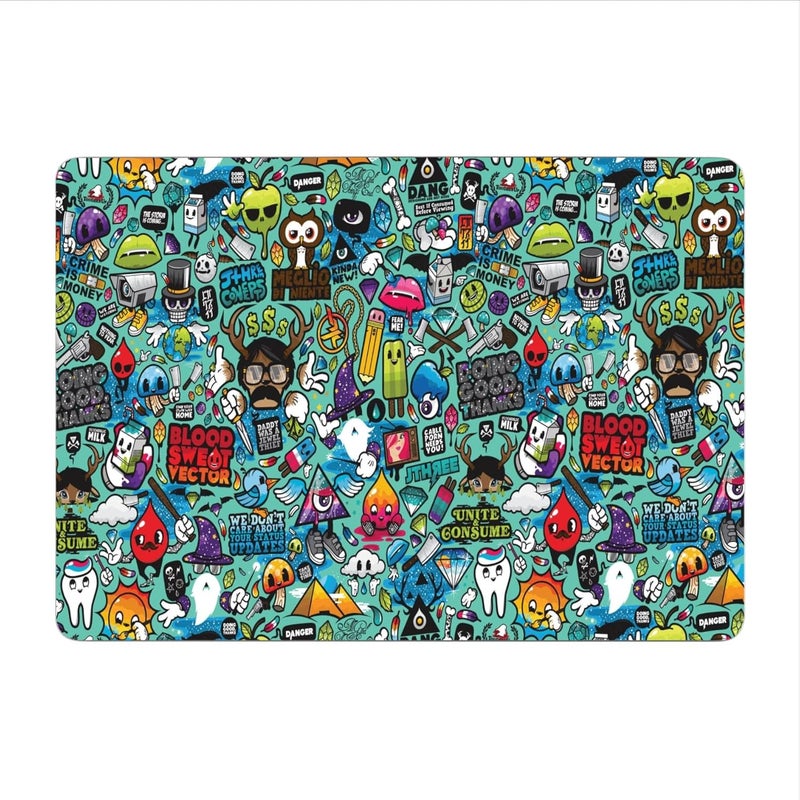 WRAP CRAFT Decal Skin Sticker Compatible with MacBook Pro 14-inch, 2021 Model Skin Designer MacBook Skin, Anti-Scratch no-Residue Vinyl Skin Sticker Wrap; MacBookPro(14,2021)-DP-085 - Image 1