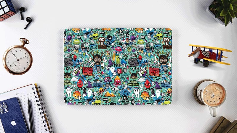 WRAP CRAFT Decal Skin Sticker Compatible with MacBook Pro 14-inch, 2021 Model Skin Designer MacBook Skin, Anti-Scratch no-Residue Vinyl Skin Sticker Wrap; MacBookPro(14,2021)-DP-085 - Image 5