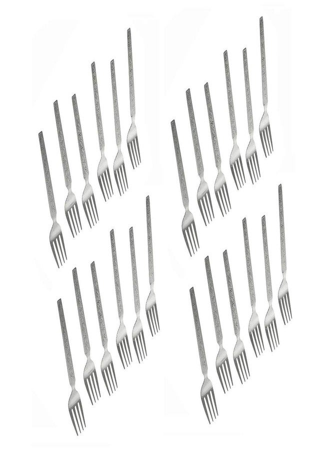 First Front Stainless Steel Fork for Dining Table (Set of 24) - Image 2