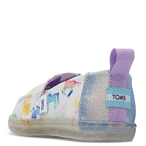TOMS Girls Alpargata Loafer Flat, White Watercolor Ombre Unicorns, 5.5 Big Kid - Image 5