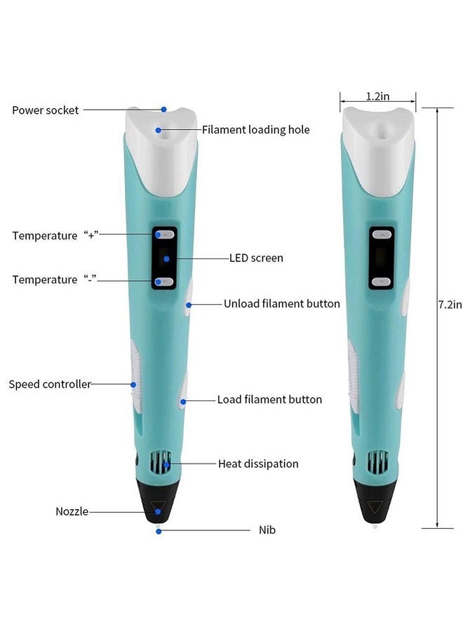 Magicwand - Imagine & Innovate 3D Pen With Lcd Display With Filament Adventure【With Adaptor】【Pack Of 1】 - Image 1