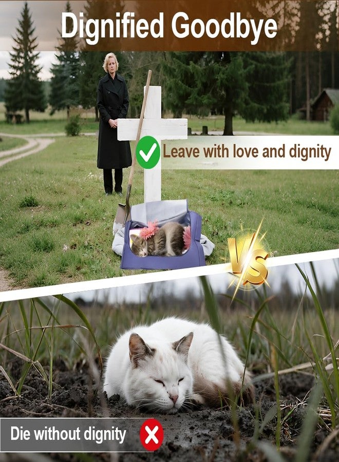 SEILETOO Eco-Friendly Pet Casket Body Bag, Pet Burial Bag Caskets for Dogs and Cats, Dog Body Box for Burial and Cremation by Customizing with Your Own Words for All Pets - Image 4