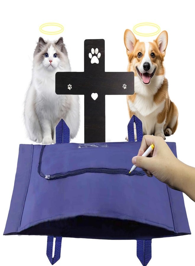 SEILETOO Eco-Friendly Pet Casket Body Bag, Pet Burial Bag Caskets for Dogs and Cats, Dog Body Box for Burial and Cremation by Customizing with Your Own Words for All Pets - Image 1