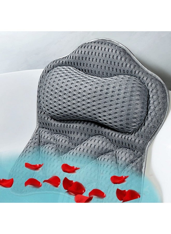 Fitheaven Bath Pillow Tub Pillow For Bathtub With Strong Nonslip Suction Cups And Comfortabl 3D Airmesh Bath Pillow For Women &Man - Image 2