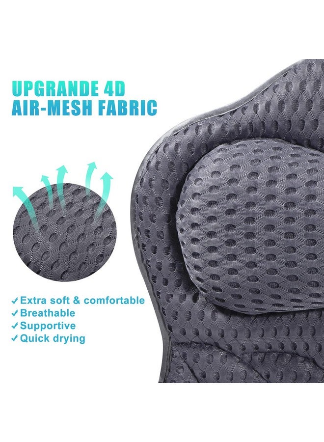 Fitheaven Bath Pillow Tub Pillow For Bathtub With Strong Nonslip Suction Cups And Comfortabl 3D Airmesh Bath Pillow For Women &Man - Image 4