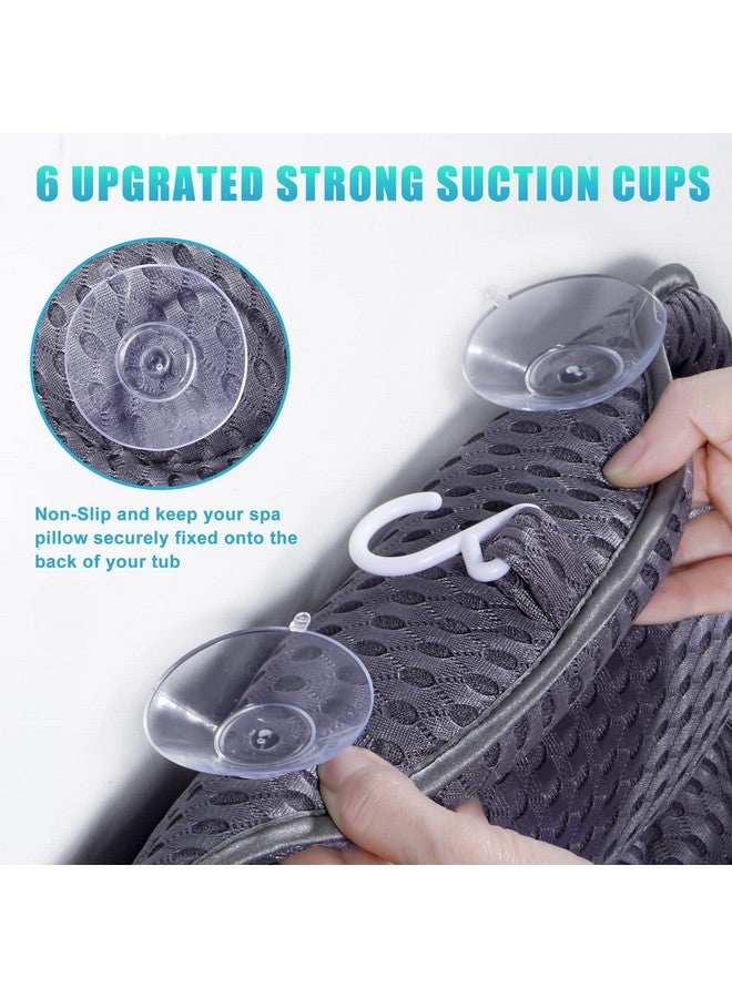 Fitheaven Bath Pillow Tub Pillow For Bathtub With Strong Nonslip Suction Cups And Comfortabl 3D Airmesh Bath Pillow For Women &Man - Image 3