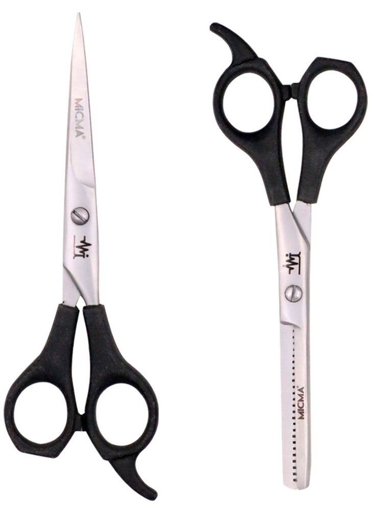 MICMA MICMA Haircutting Scissor and Hair Thinning Scissor 6.5 Inch for Men/Women, Use for Hair Dressing, Styling, Trimming and Cutting - MT-08  - Image 1