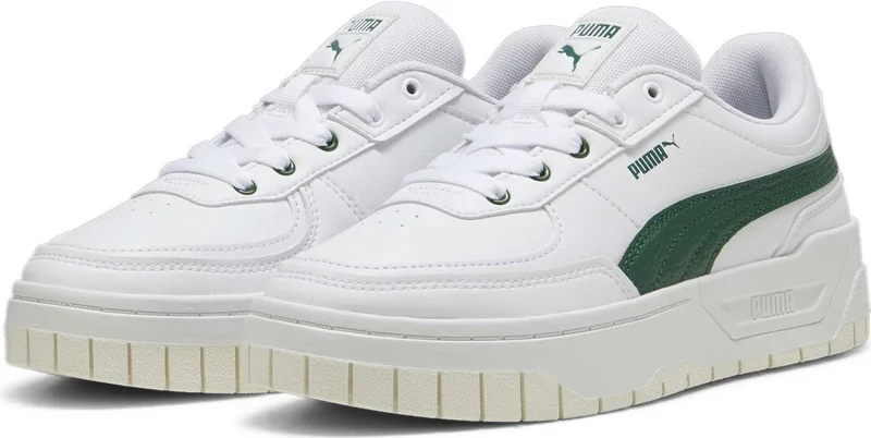 PUMA Women's White-Vine Cali Dream Lth Wns White Women's Casual Sports Shoes