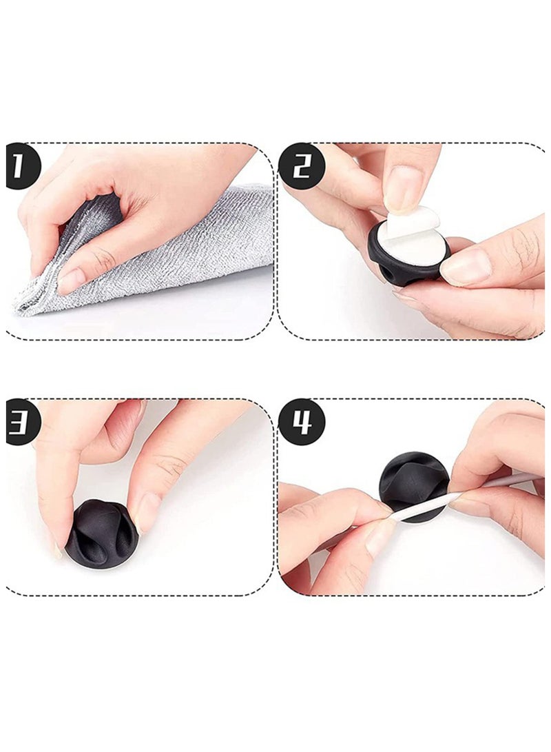 منظم كبلات كبلات بيانات منظم كبلات البيانات المكتبي، 10 قطع - Image 5