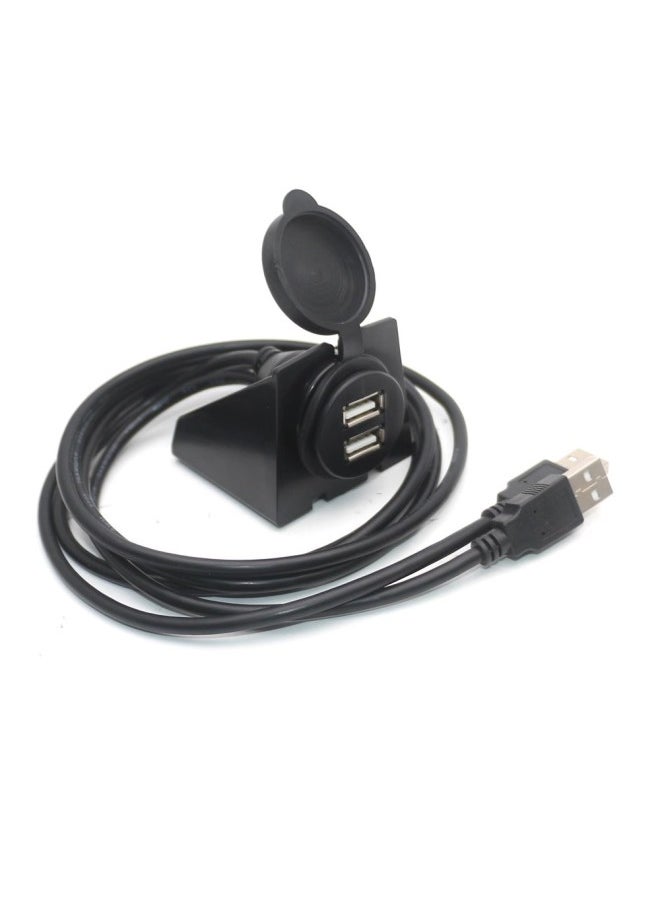 Generic - Car Android Large Screen Navigation 4-6 Pin To RoUnd Head USB Universal Embedded Panel U Disk Recorder Data Cable-Color:USB Single Port - Image 1