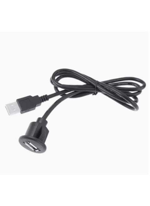Car Android Large Screen Navigation 4-6 Pin To RoUnd Head USB Universal Embedded Panel U Disk Recorder Data Cable-Color:USB Single Port