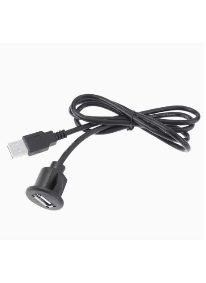 Generic - Car Android Large Screen Navigation 4-6 Pin To RoUnd Head USB Universal Embedded Panel U Disk Recorder Data Cable-Color:USB Single Port - Image 1