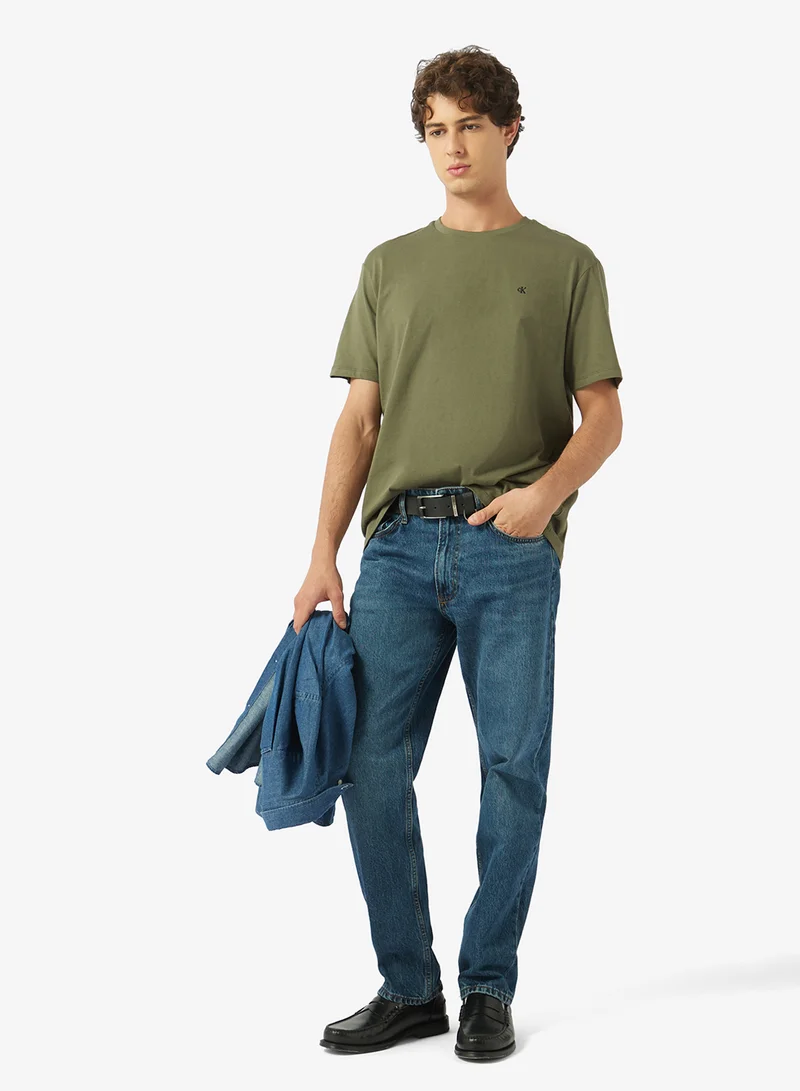 Calvin Klein Jeans  Monogram Embroidery T-Shirt for Men | Best Price UAE