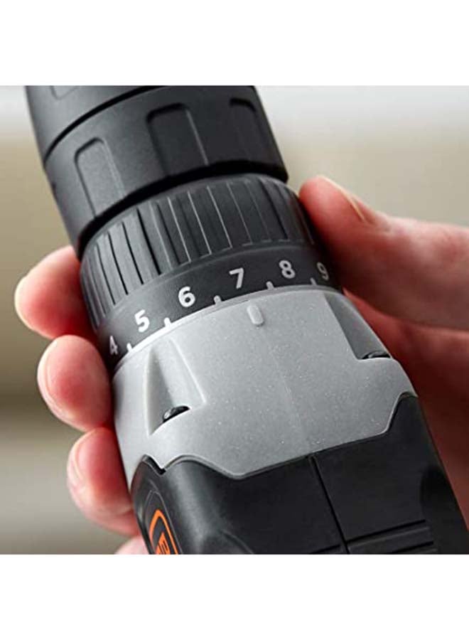 BLACK+DECKER 18V 1.5Ah Li-Ion Cordless Drill Driver for Wood Drilling & Screwdriving/Fastening, Orange/Black - BCD001C1-GB, 2 Years Warranty Orange/Black - Image 5