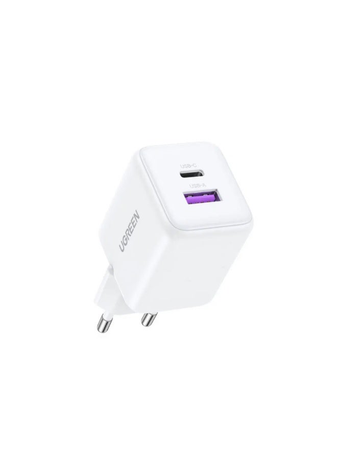 Ugreen X516 30W GaN Wall Charger 1x USB-A 1x USB-C - Image 1
