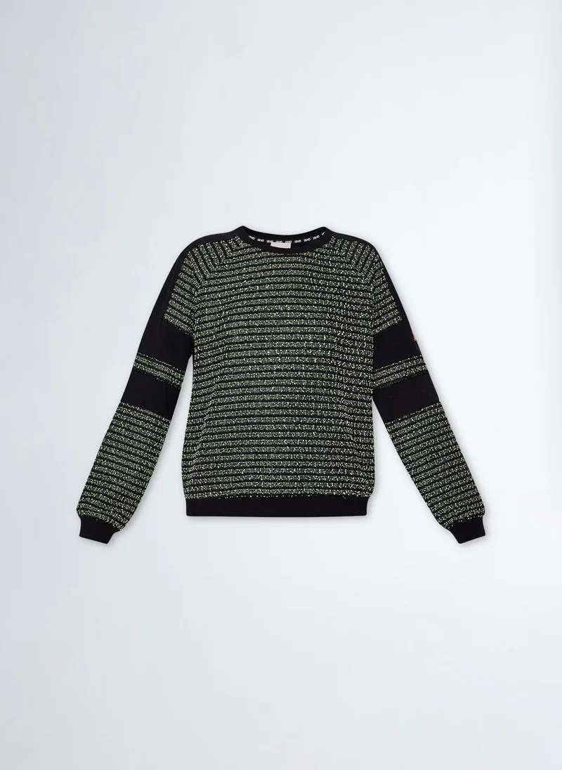Liu Jo LurexÂ® bouclÃ© sweatshirt