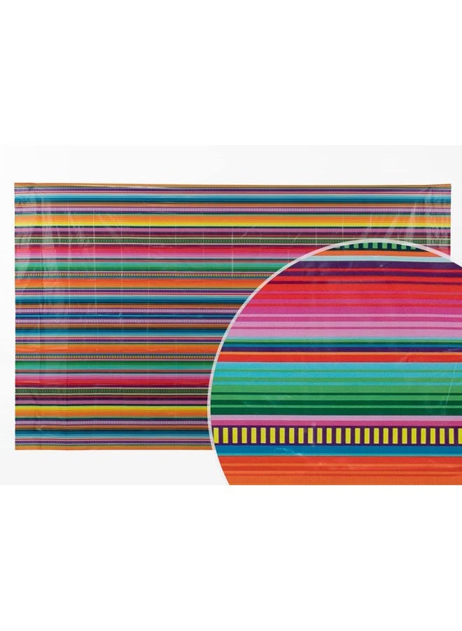 Allenjoy PE Fiesta Backdrop Mexican Color Stripes Banner Cinco de Mayo Party Background - Image 2