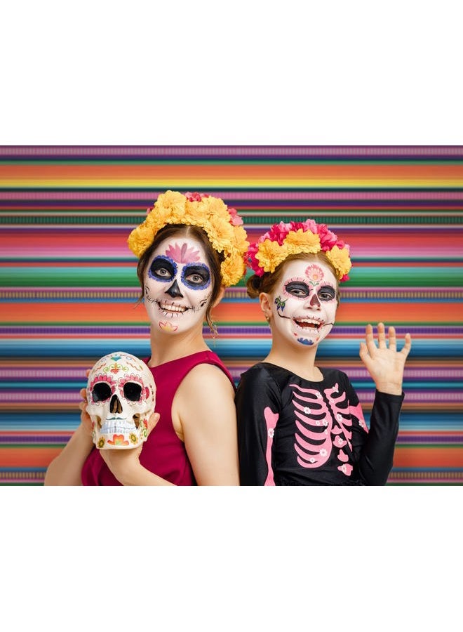 Allenjoy PE Fiesta Backdrop Mexican Color Stripes Banner Cinco de Mayo Party Background - Image 3