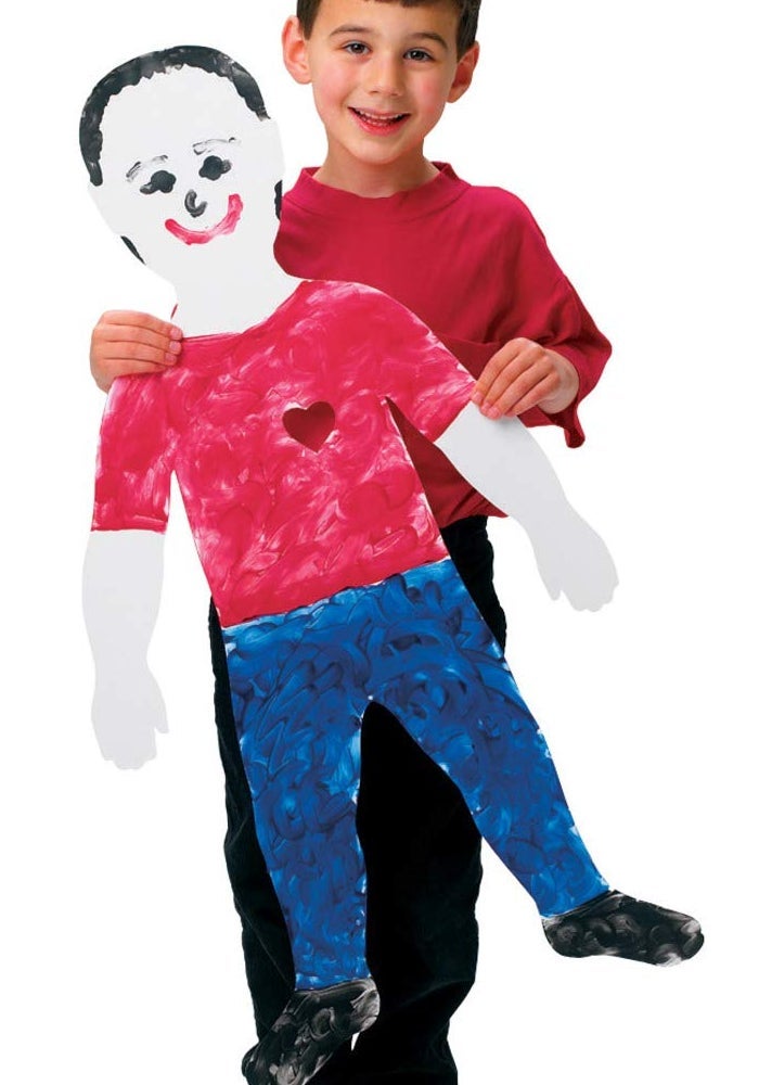 Roylco Pre-Cut Paper Finger Paint for Kids - 18 x 35 Inches, Pack of 24 - Image 1