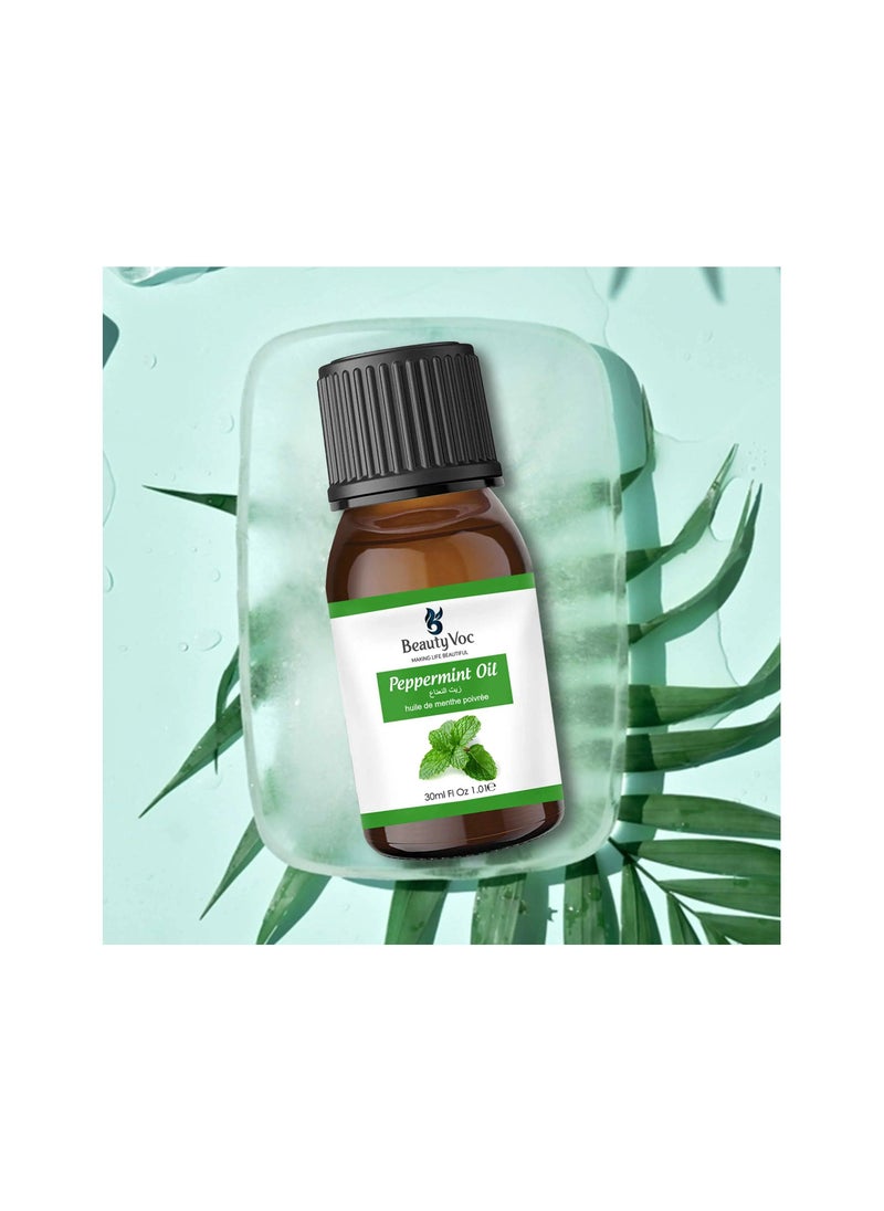 BEAUTY VOC Pure Peppermint Oil Extracted from Peppermint Leaves with Menthol and Antioxidants a Natural Boost for Skin, Hair and Senses, 30ml  - Image 4
