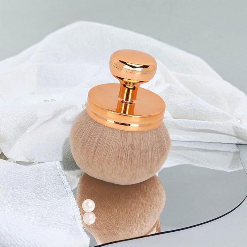 Extra Large Rose Gold Beauty Brush - Image 4